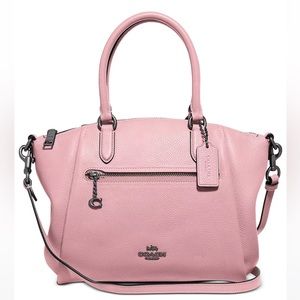 Polished Pebble Leather Elise Satchel